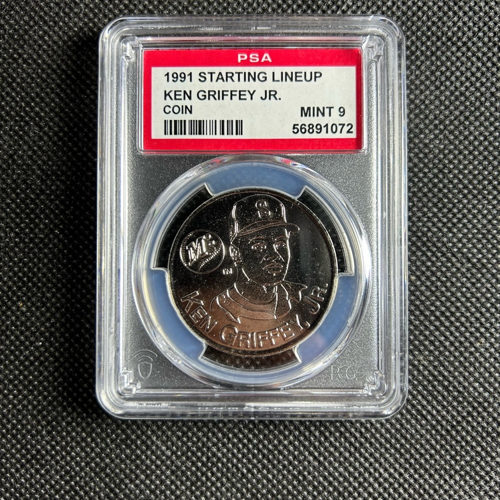 1991 Kenner Starting Lineup Coin KEN GRIFFEY JR. HOF PSA 9 Pop 12